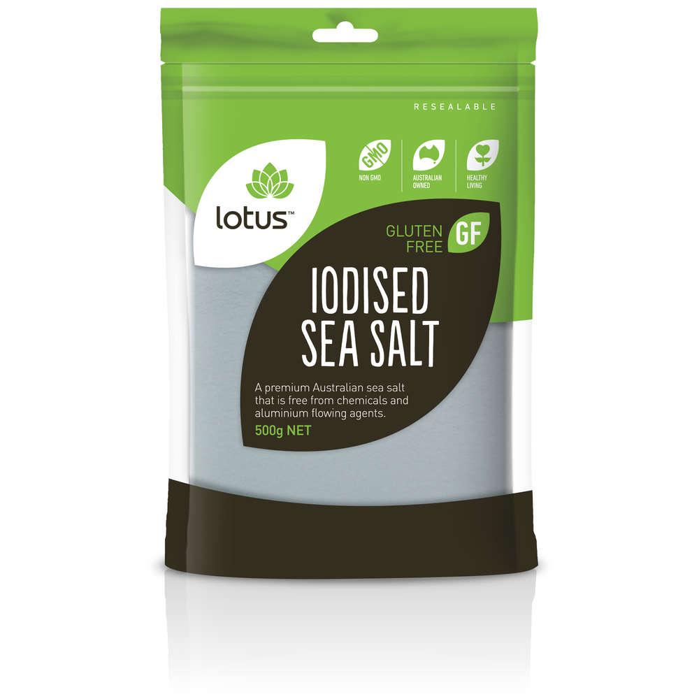 Lotus Foods Sea Salt Iodised no flowing agent
