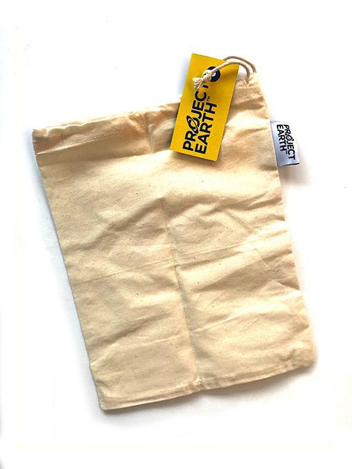 Project Earth Produce Bag 100% Organic Cotton Muslin 8&quot;x10&quot;