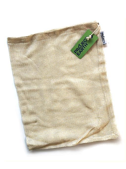 Project Earth Produce Bag 100% Organic Cotton Net 12&quot;x15&quot;