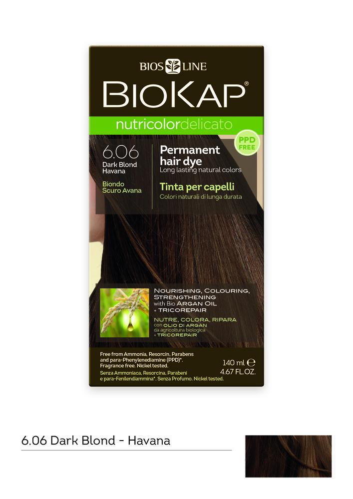 BioKap Nutricolor Delicato 6.06 Dark Blond Havana