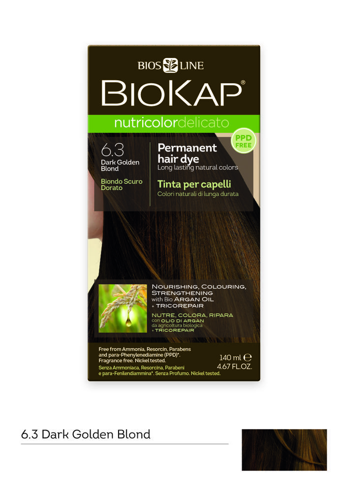 BioKap Nutricolor Delicato 6.3 Dark Golden Blond