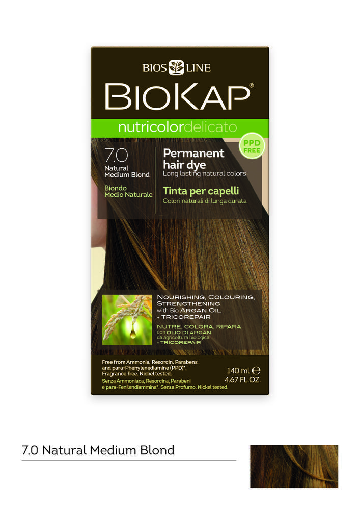 BioKap Nutricolor Delicato 7.0 Natural Medium Blond