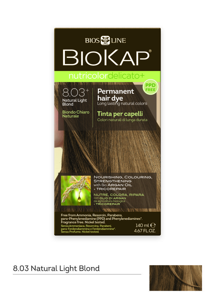 BioKap Nutricolor Delicato 8.03 Natural Light Blond