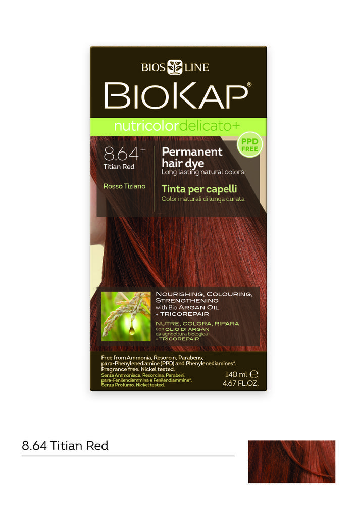 BioKap Nutricolor Delicato+ 8.64+ Titian Red