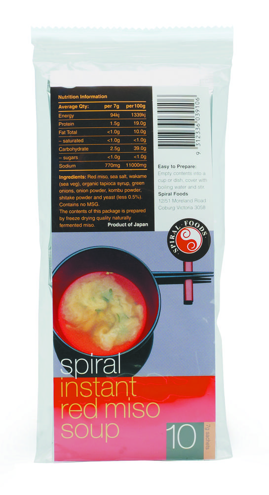 Spiral Foods Instant Miso Red (7g)