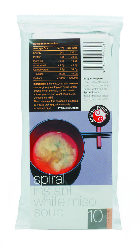 Spiral Foods Instant Miso White (7g)