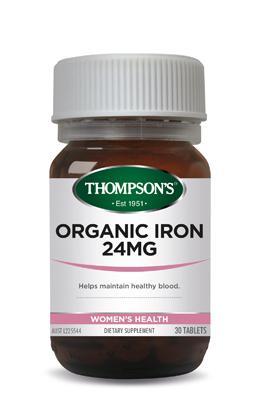 Thompson's Organic Iron 24mg