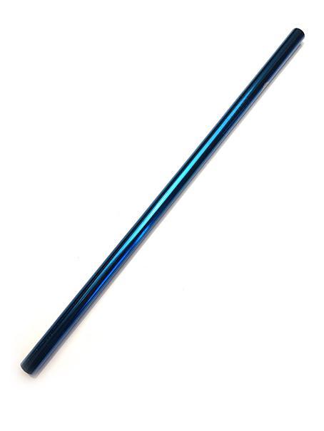 GE 12mm Steel Straw Straight Blue