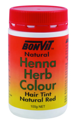 Bonvit Natural Hair Tint Henna Herb Colour (100% Henna) Natural Red