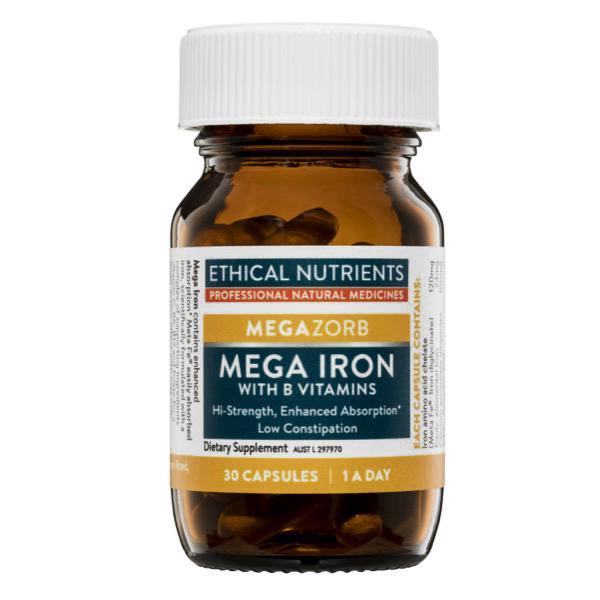 Ethical Nutrients MEGAZORB Mega Iron with Activated B's
