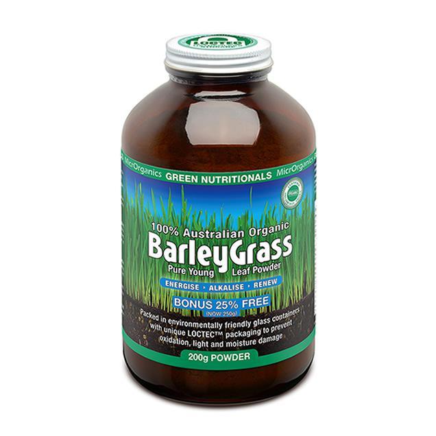 Green Nutritionals 100% Australian Organic BarleyGrass Powder
