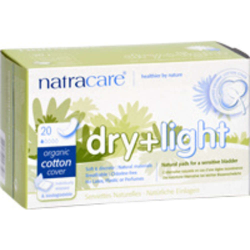 [25100211] Natracare Pads Dry &amp; Light Incontinence Organic Cotton
