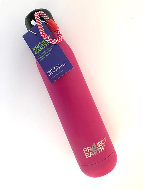 Project Earth 500mL Dual Wall Stainless Steel Bottle Pink