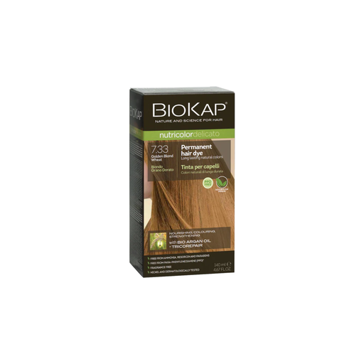[25271935] BioKap Nutricolor Delicato 7.33 Golden Blond Wheat
