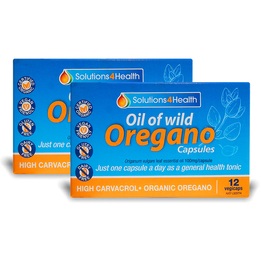 Solutions 4 Health Organic Oil of Wild Oregano Capsules