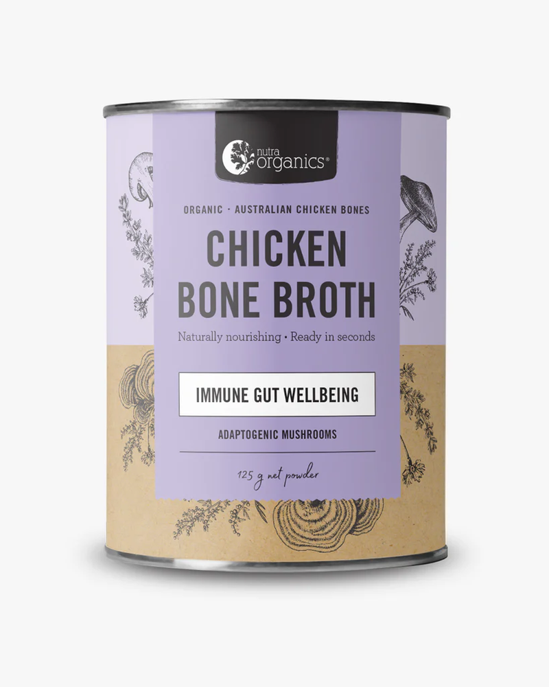 NutraOrganics Chicken Bone Broth Powder Homestyle Mushroom
