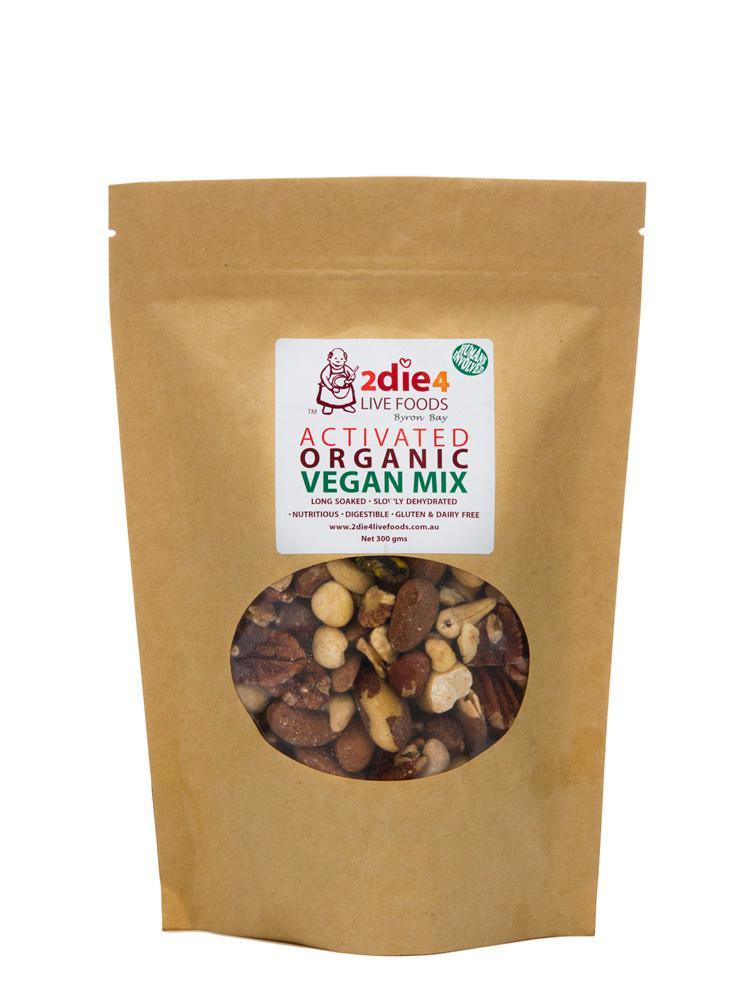 2Die4 Live Foods Mixed Nuts Vegan Activated Organic