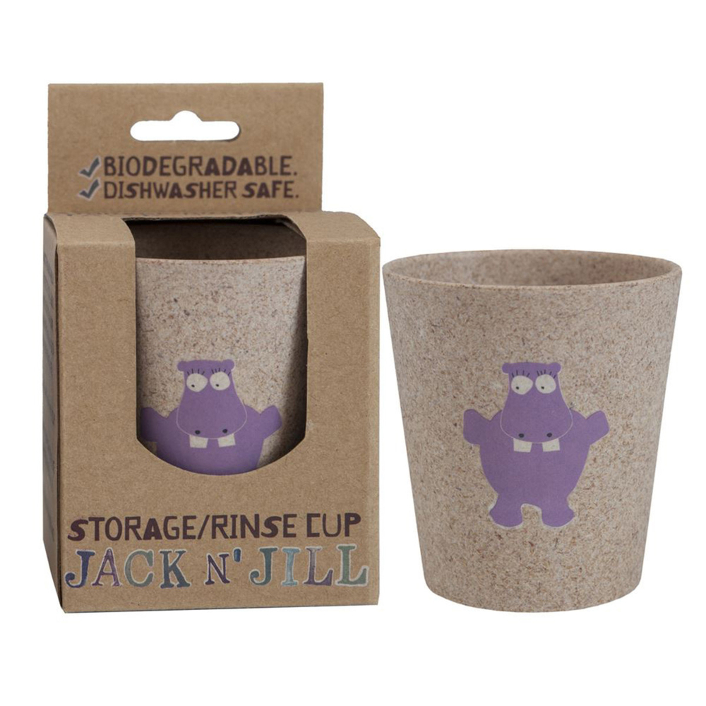 Jack n' Jill Storage/Rinse Biodegradable Cup Hippo
