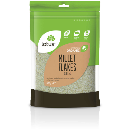 [25097566] Lotus Foods Millet Flakes Rolled Organic